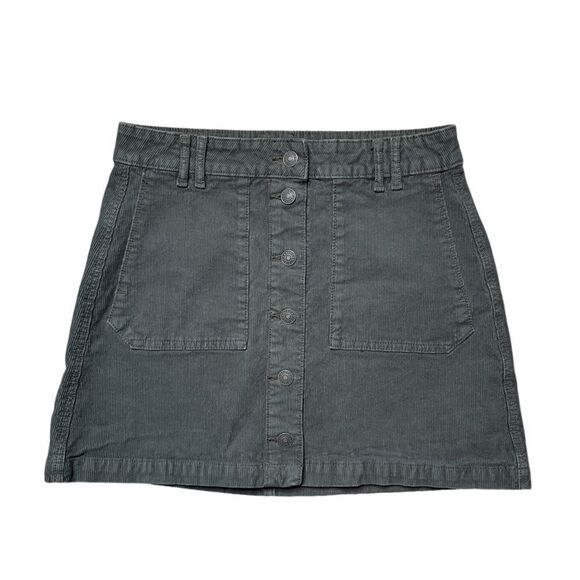 American Eagle Outfitters Dresses & Skirts - AMERICAN EAGLE Corduroy Mini Skirt Dark Gray Size 6
